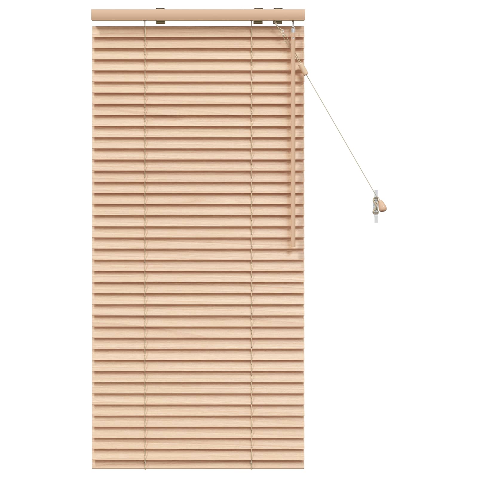 Jalousie Eichenoptik 60 x 130 cm 35 mm Massives Paulownia-Holz