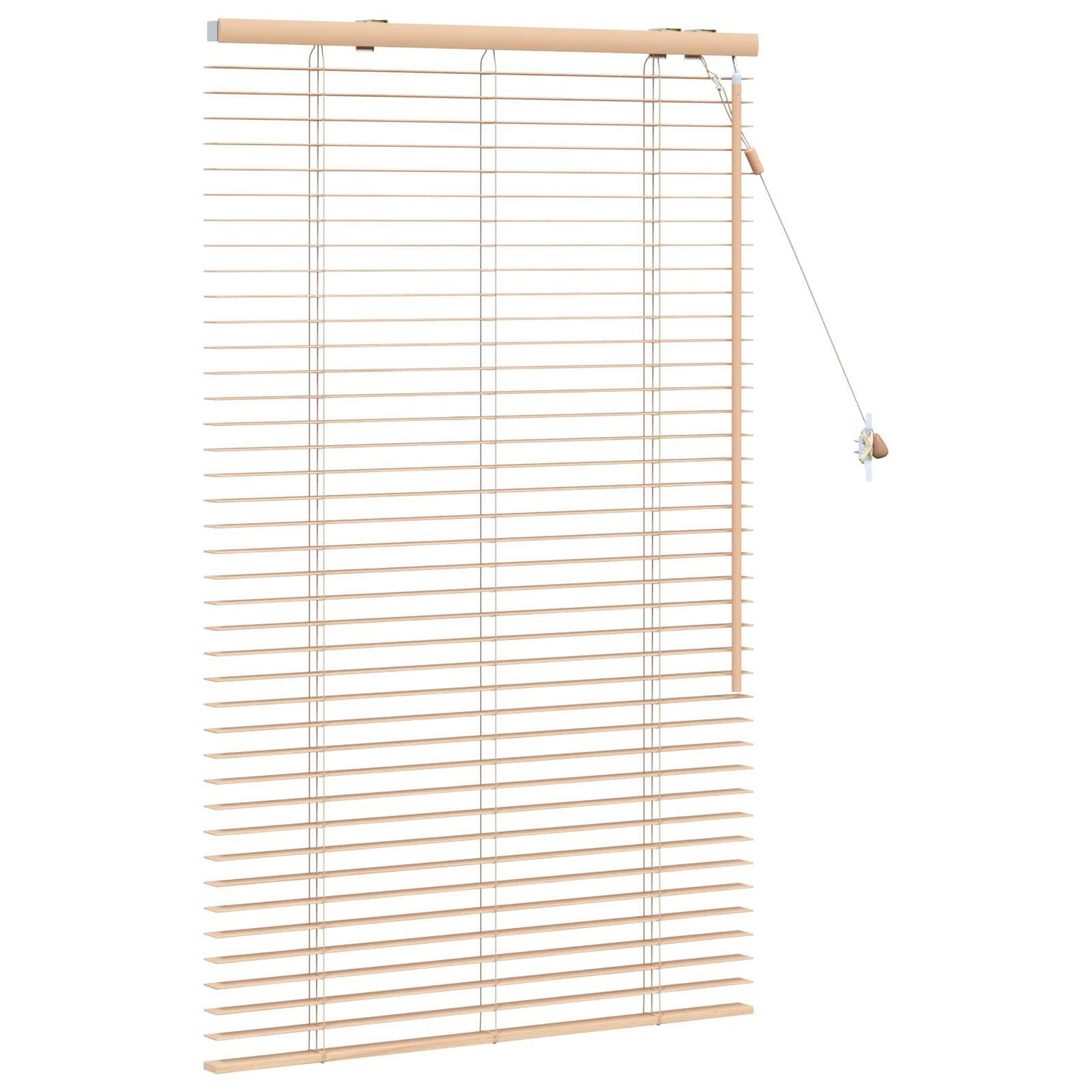 Jalousie Eichenoptik 85 x 130 cm 35 mm Massives Paulownia-Holz