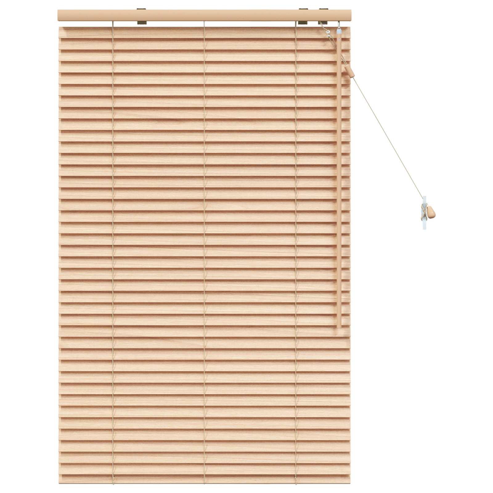 Jalousie Eichenoptik 95 x 130 cm 35 mm Massives Paulownia-Holz