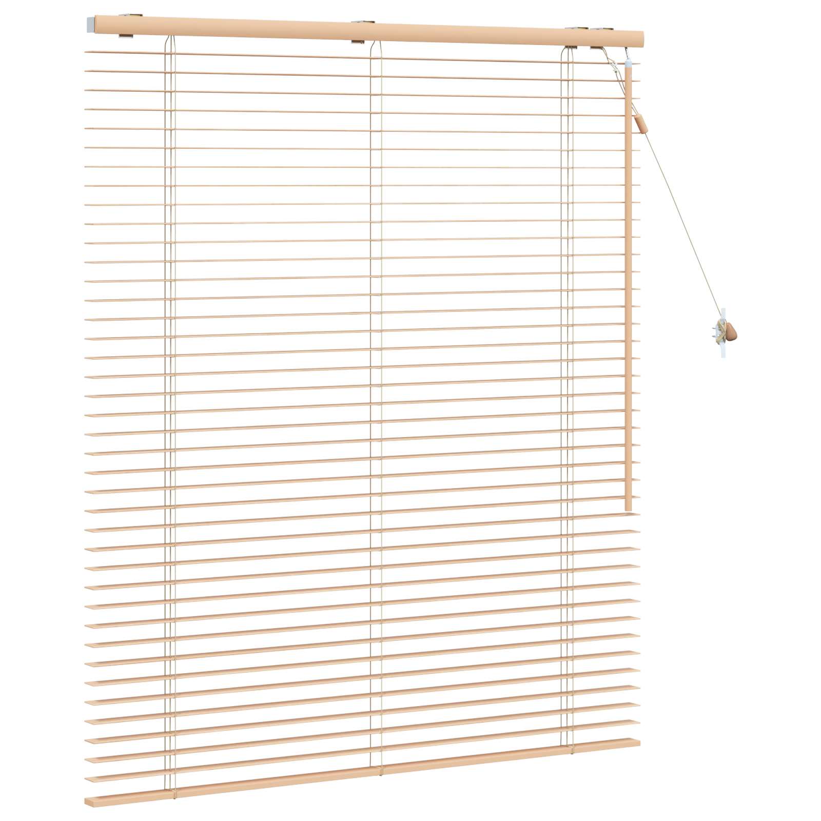 Jalousie Eichenoptik 115 x 130 cm 35 mm Massives Paulownia-Holz