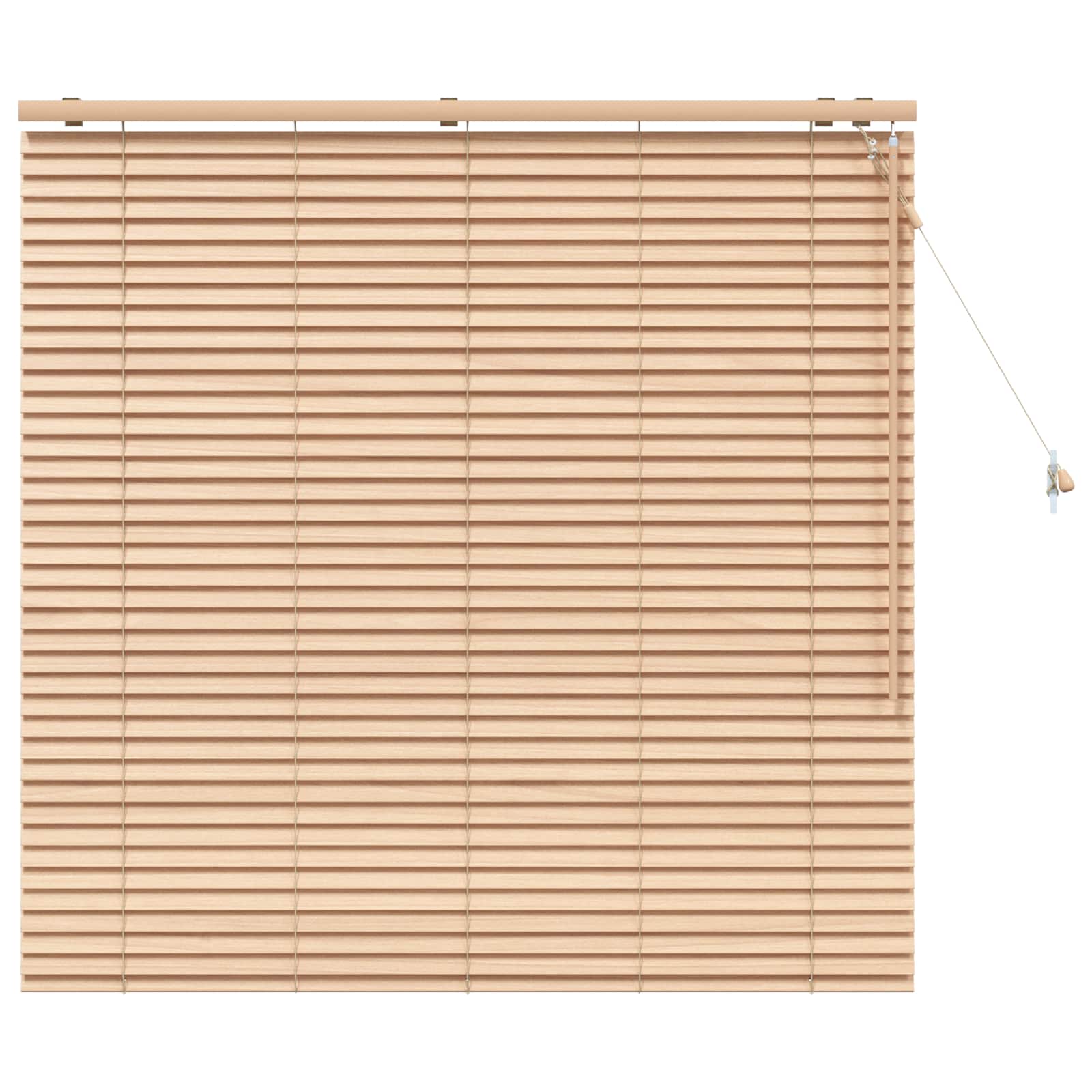 Jalousie Eichenoptik 125 x 130 cm 35 mm Massives Paulownia-Holz