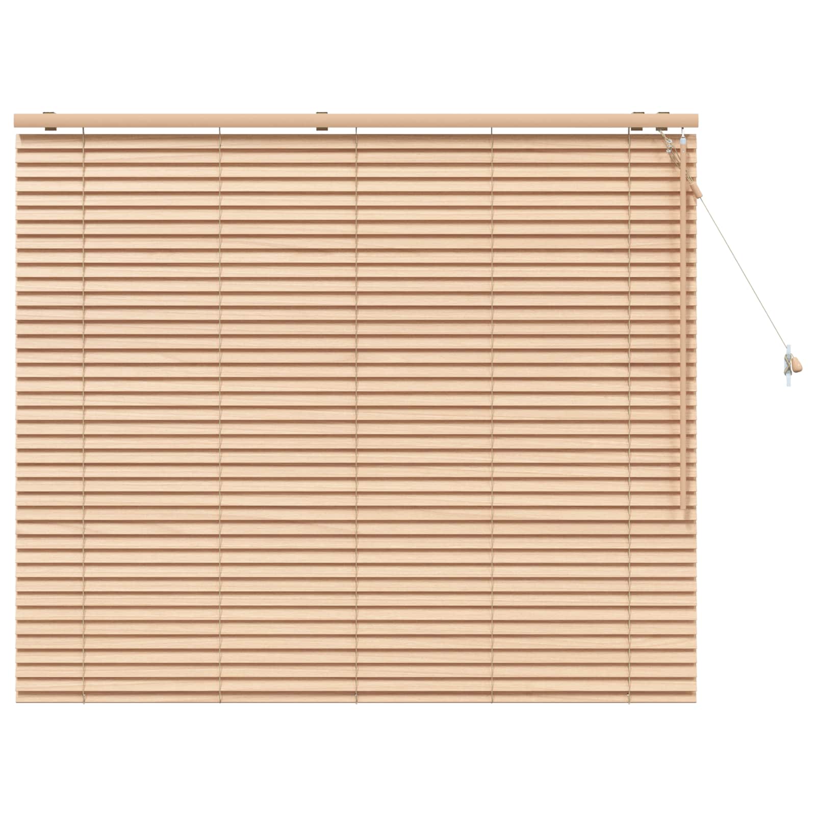 Jalousie Eichenoptik 150 x 130 cm 35 mm Massives Paulownia-Holz