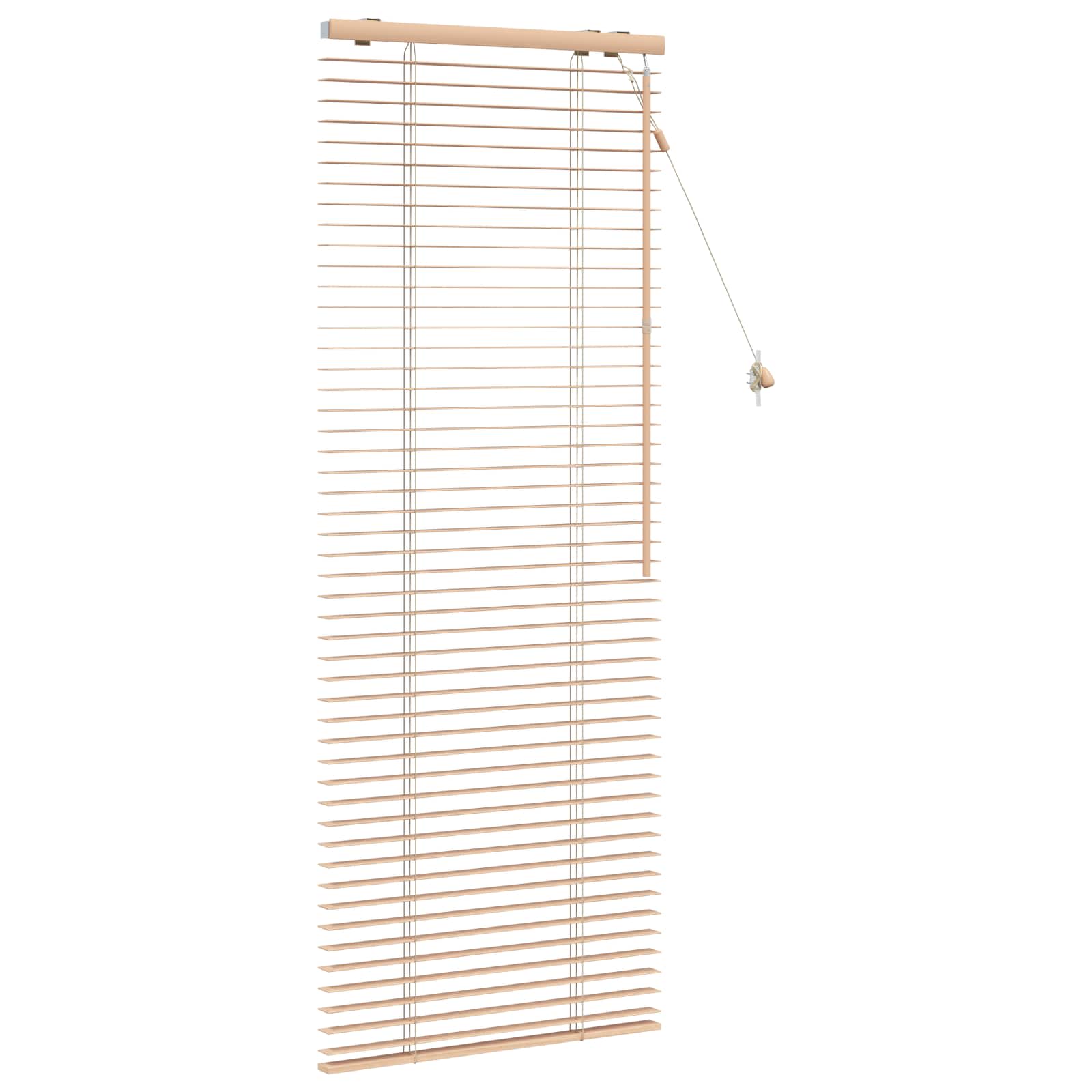 Jalousie Eichenoptik 65 x 160 cm 35 mm Massives Paulownia-Holz