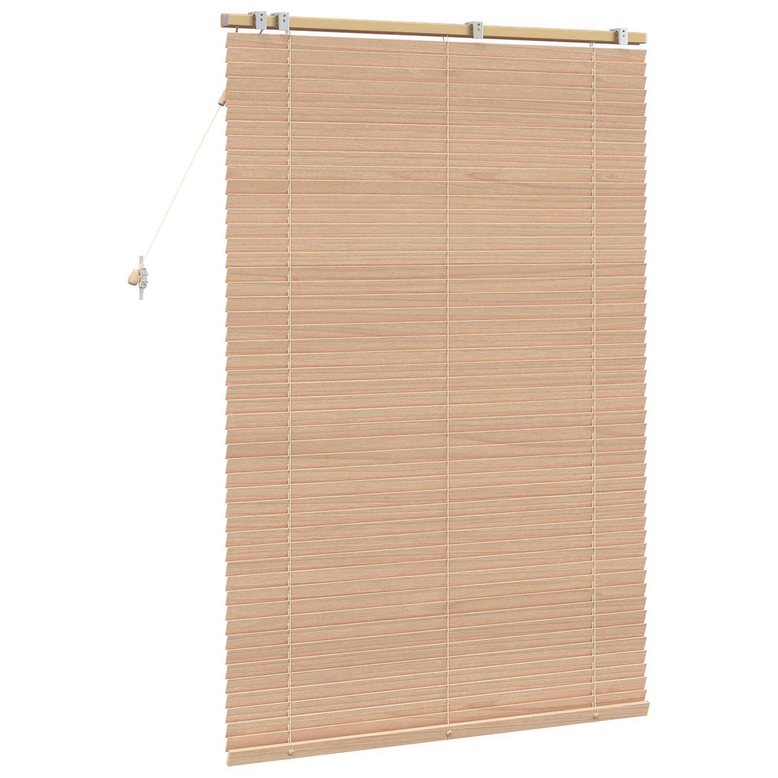 Jalousie Eichenoptik 110 x 160 cm 35 mm Massives Paulownia-Holz
