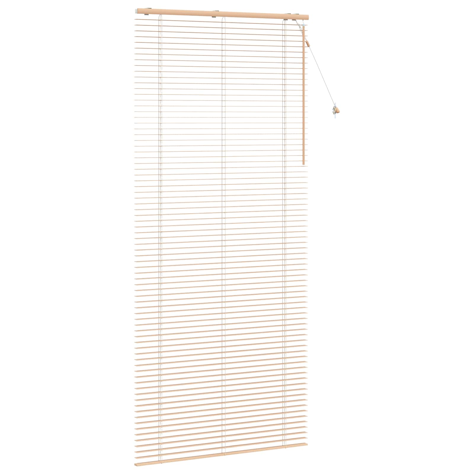 Jalousie Eichenoptik 105 x 250 cm 35 mm Massives Paulownia-Holz