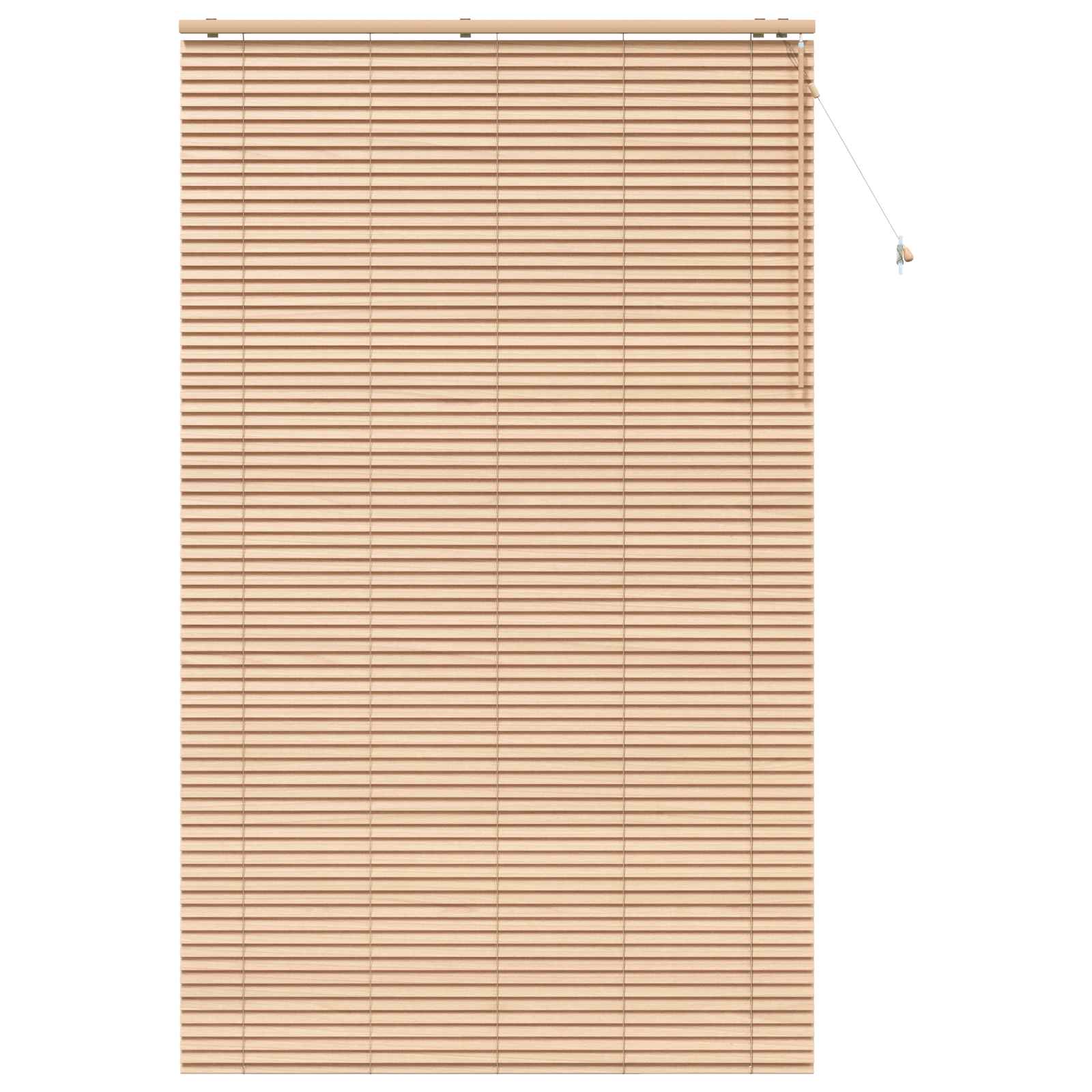 Jalousie Eichenoptik 160 x 250 cm 35 mm Massives Paulownia-Holz
