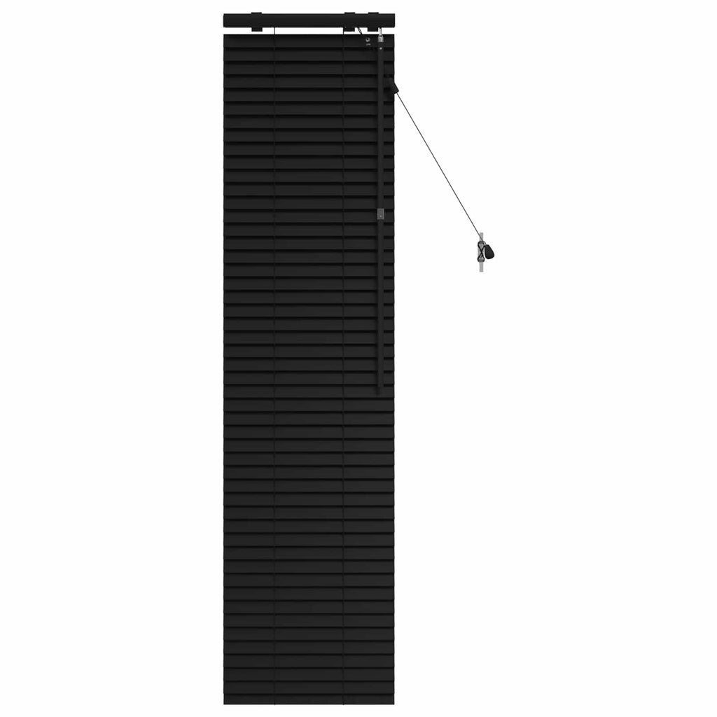 Jalousie Schwarz 45 x 160 cm 35 mm Massives Paulownia-Holz