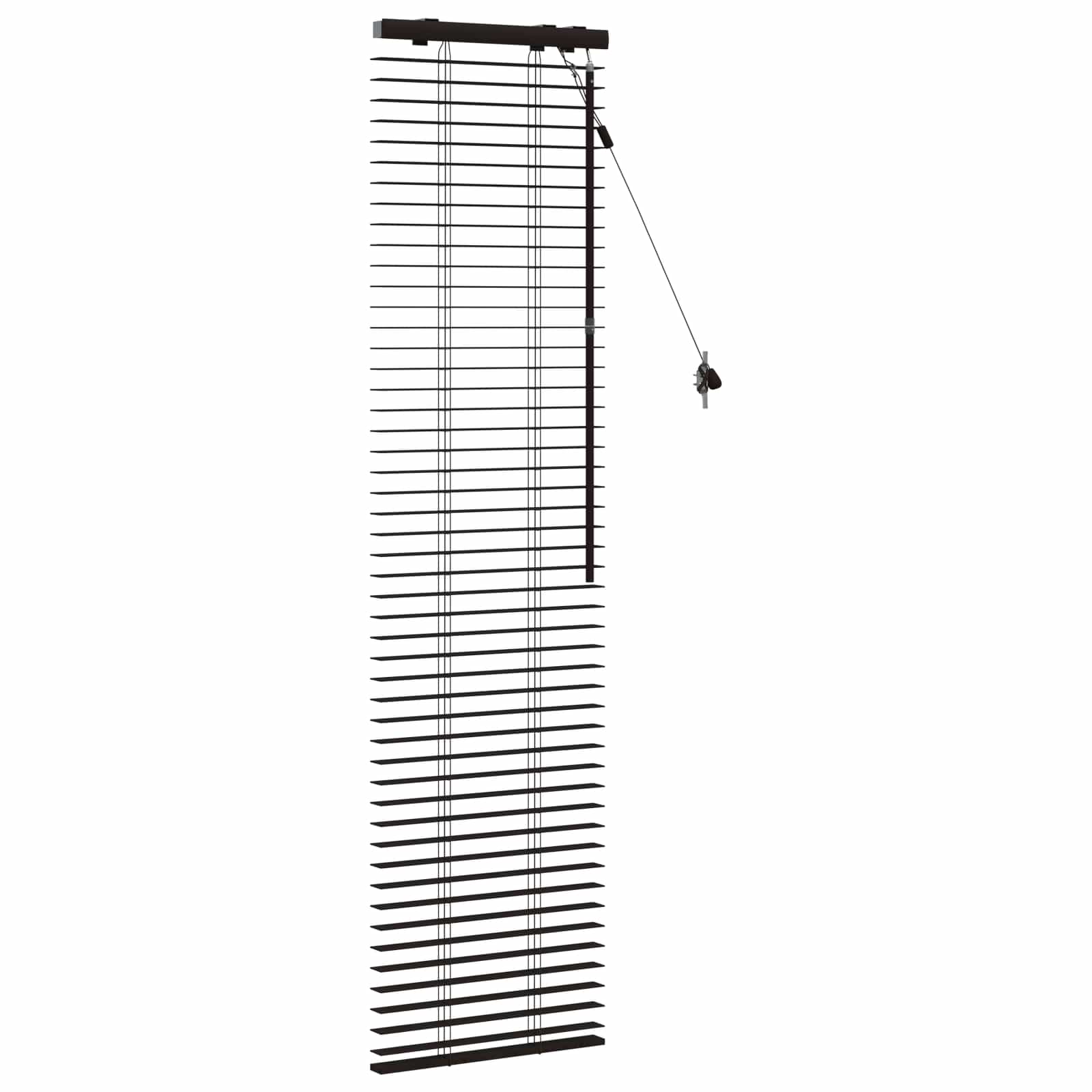 Jalousie Dunkelbraun 45 x 160 cm 35 mm Massives Paulownia-Holz