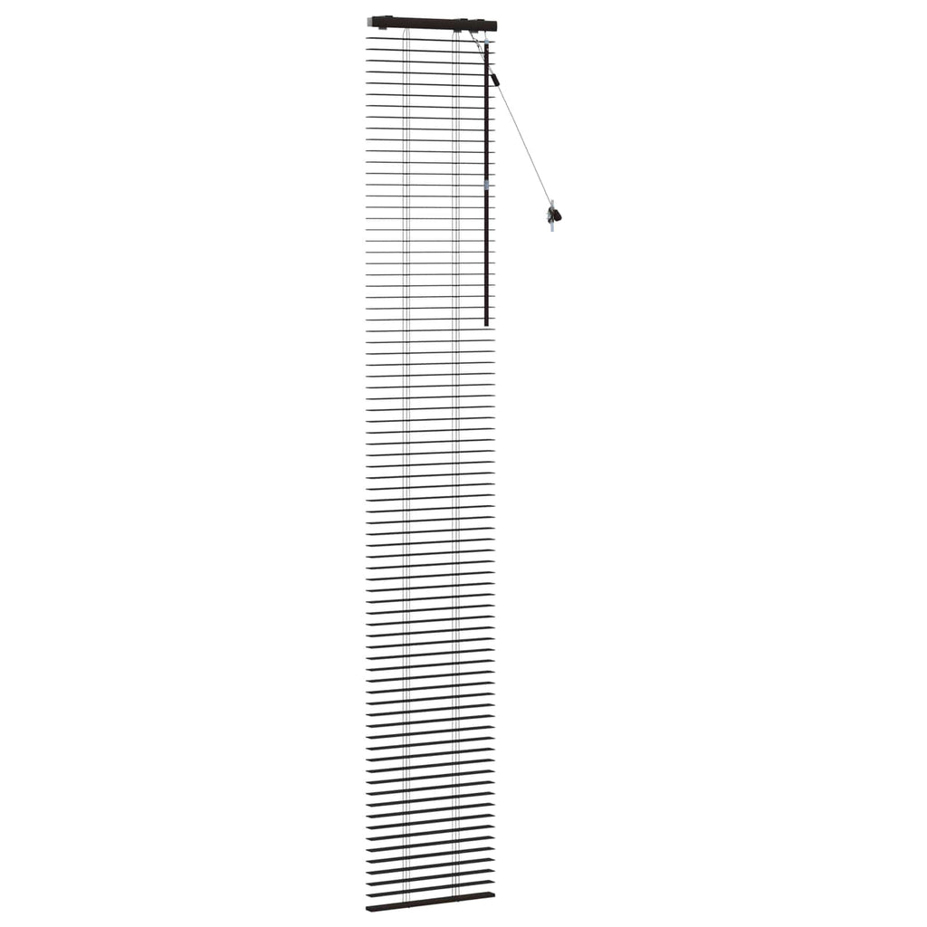 Jalousie Dunkelbraun 45 x 250 cm 35 mm Massives Paulownia-Holz