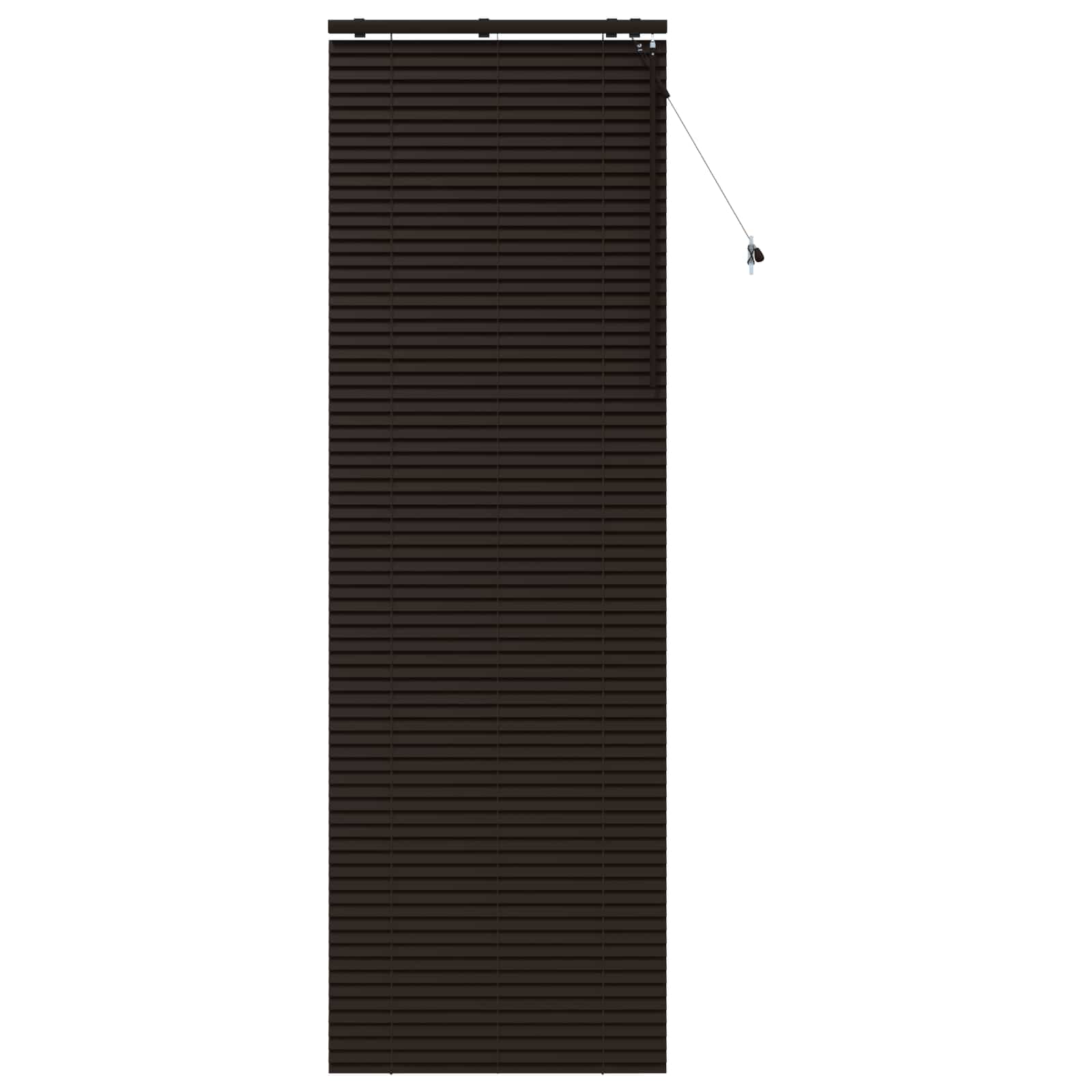 Jalousie Dunkelbraun 80 x 250 cm 35 mm Massives Paulownia-Holz