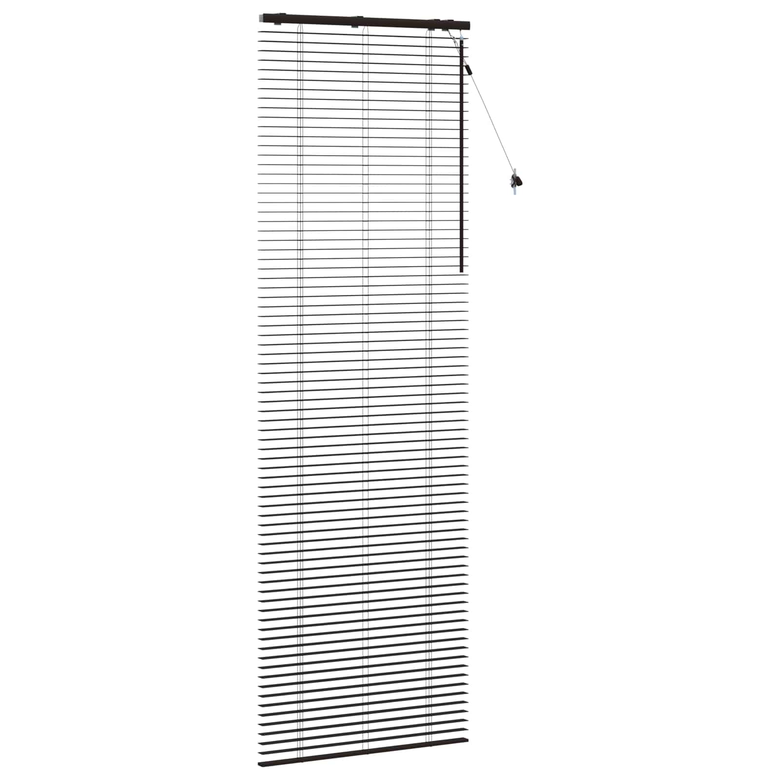 Jalousie Dunkelbraun 85 x 250 cm 35 mm Massives Paulownia-Holz