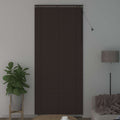 Jalousie Dunkelbraun 110 x 250 cm 35 mm Massives Paulownia-Holz