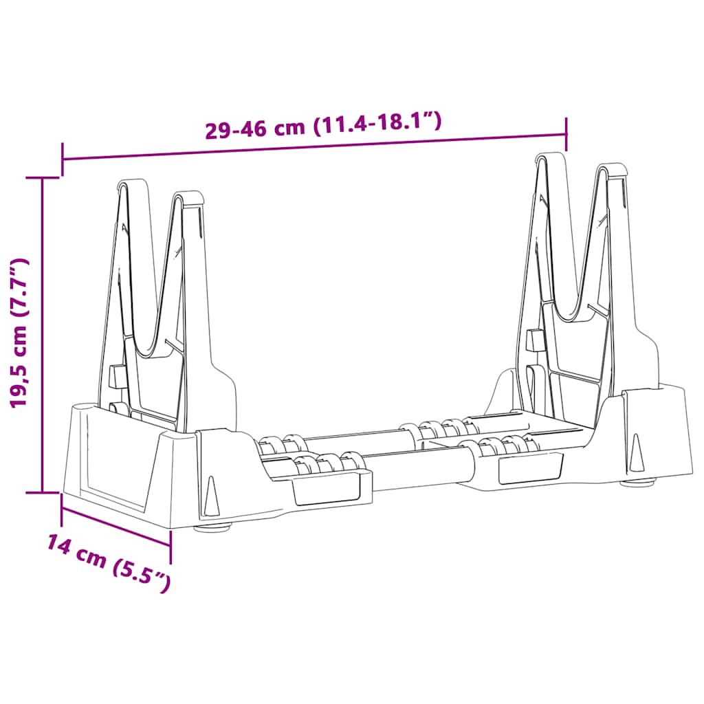 schiessauflage-verstellbar-grau-46-x-14-x-19-5-cm-kunststoff