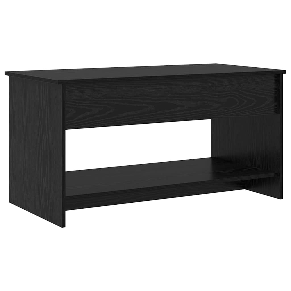 Couchtisch Schwarz Eichen-Optik 80 x 50,5 x 41,5 cm