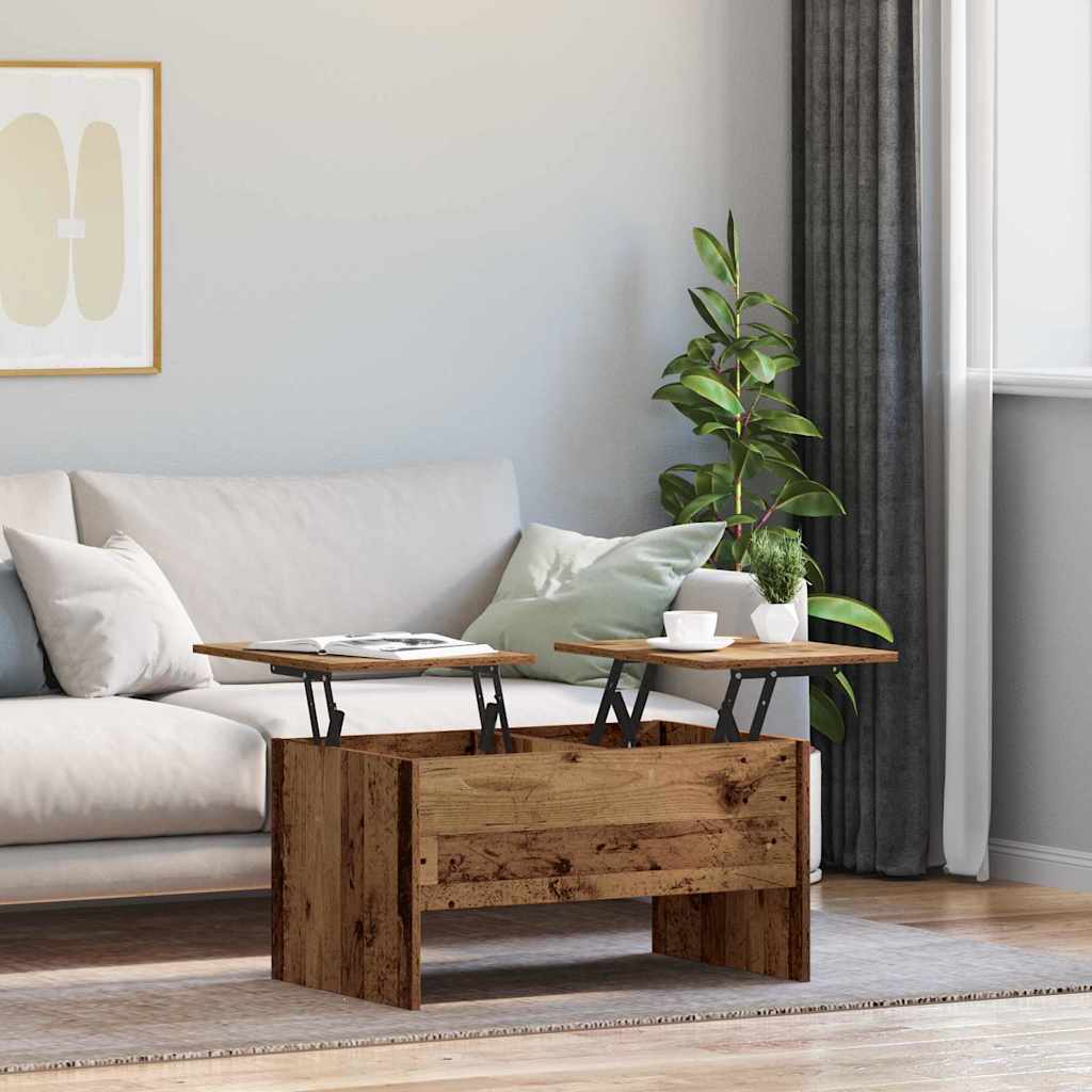 Couchtisch Altholz 102 x 50,5 x 46,5 cm Holzwerkstoff