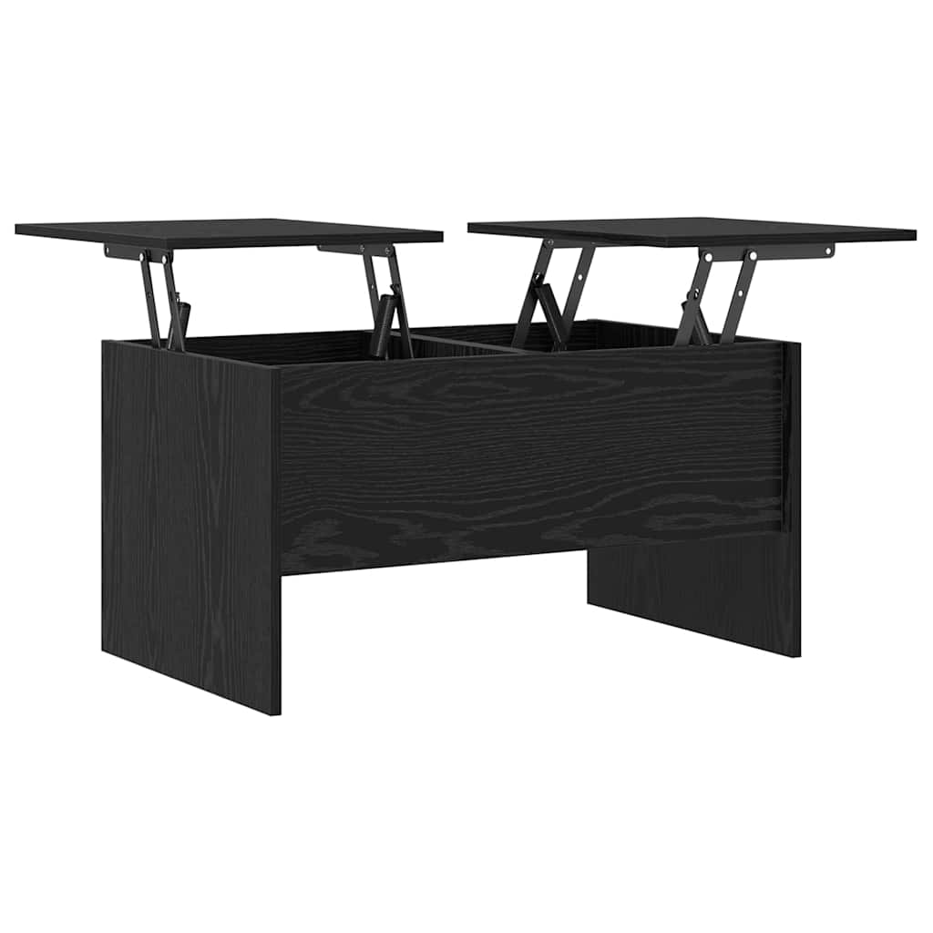 Couchtisch Schwarz Eichen-Optik 102 x 50,5 x 46,5 cm