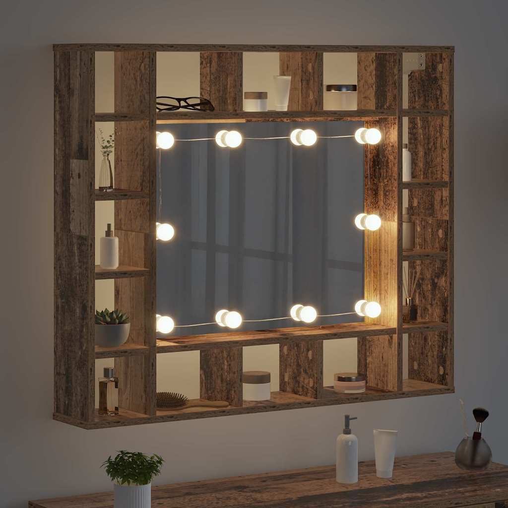 Spiegelschrank Altholz 91 x 15 x 76,5 cm Holzwerkstoff