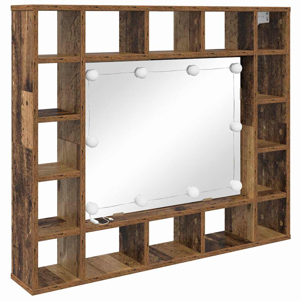 Spiegelschrank Altholz 91 x 15 x 76,5 cm Holzwerkstoff