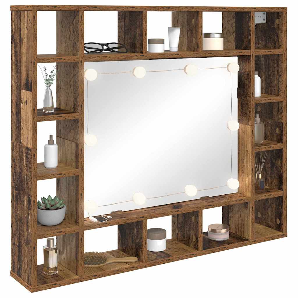 Spiegelschrank Altholz 91 x 15 x 76,5 cm Holzwerkstoff