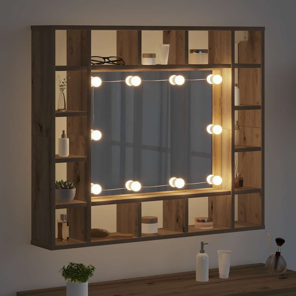 Spiegelschrank Artisan-Eiche 91 x 15 x 76,5 cm Holzwerkstoff