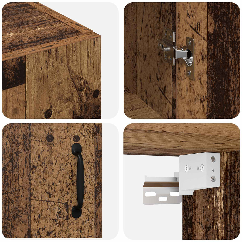 Wandschrank Altholz 69,5 x 34 x 90 cm Holzwerkstoff