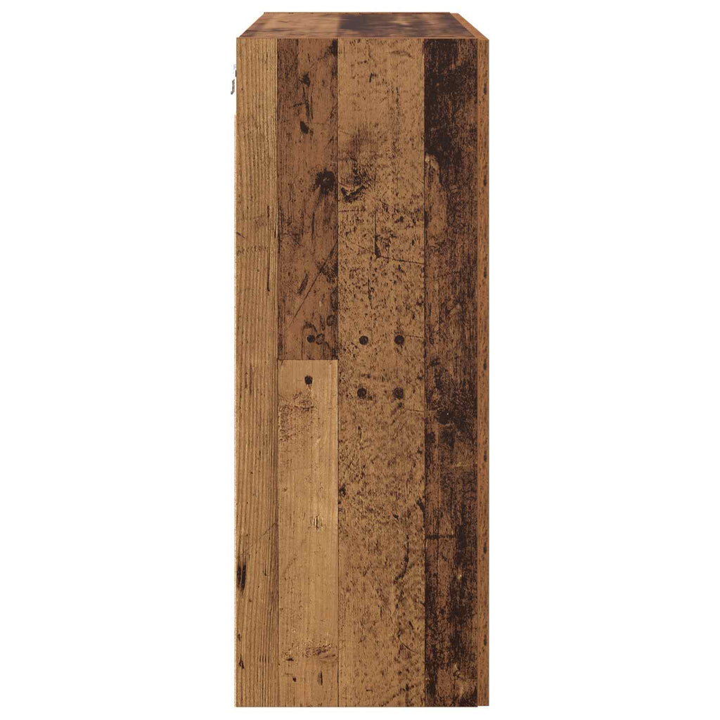 Aufbewahrungsschrank Wandmontiert Altholz 69,5 x 34 x 90 cm