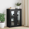 Aufbewahrungsschrank Schwarz Eichen-Optik 69,5 x 34 x 90 cm