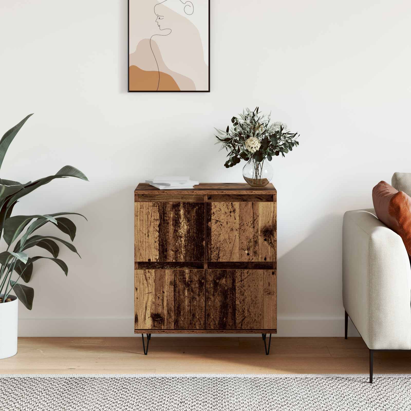 Sideboard Altholz 60 x 35 x 70 cm