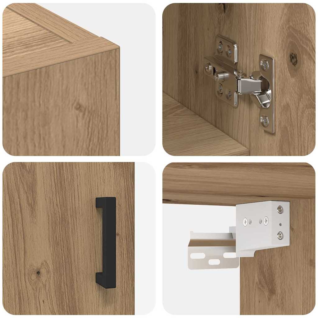 Wandschrank Artisan-Eiche 60 x 31 x 70 cm Holzwerkstoff