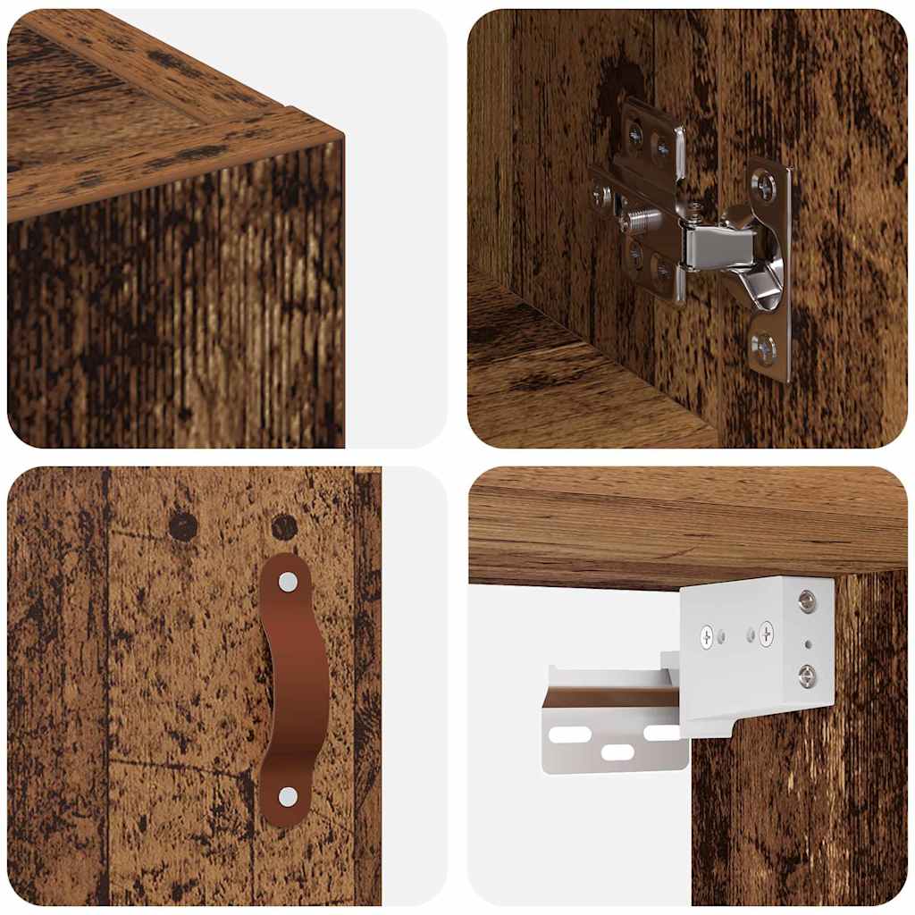 Wandschrank Wandmontiert Altholz 60 x 31 x 60 cm Holzwerkstoff