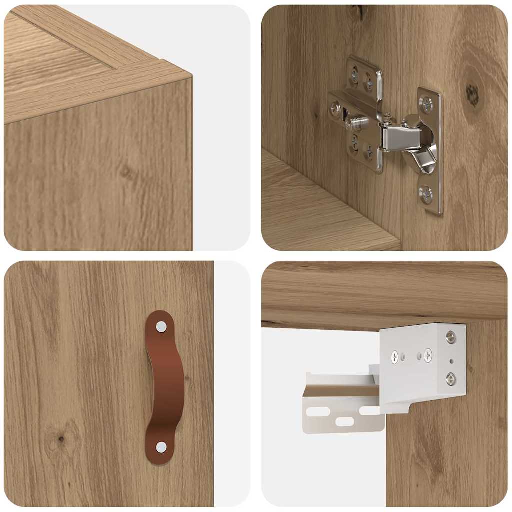 Wandschrank Artisan-Eiche 60 x 31 x 60 cm Holzwerkstoff