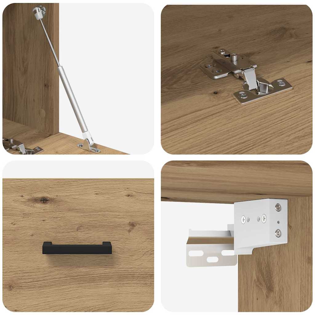 Wandschrank Artisan-Eiche 60 x 36,5 x 35 cm Holzwerkstoff