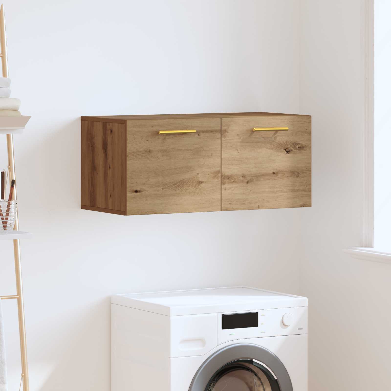 Wandschrank Artisan-Eiche 80 x 36.5 x 35 cm Holzwerkstoff