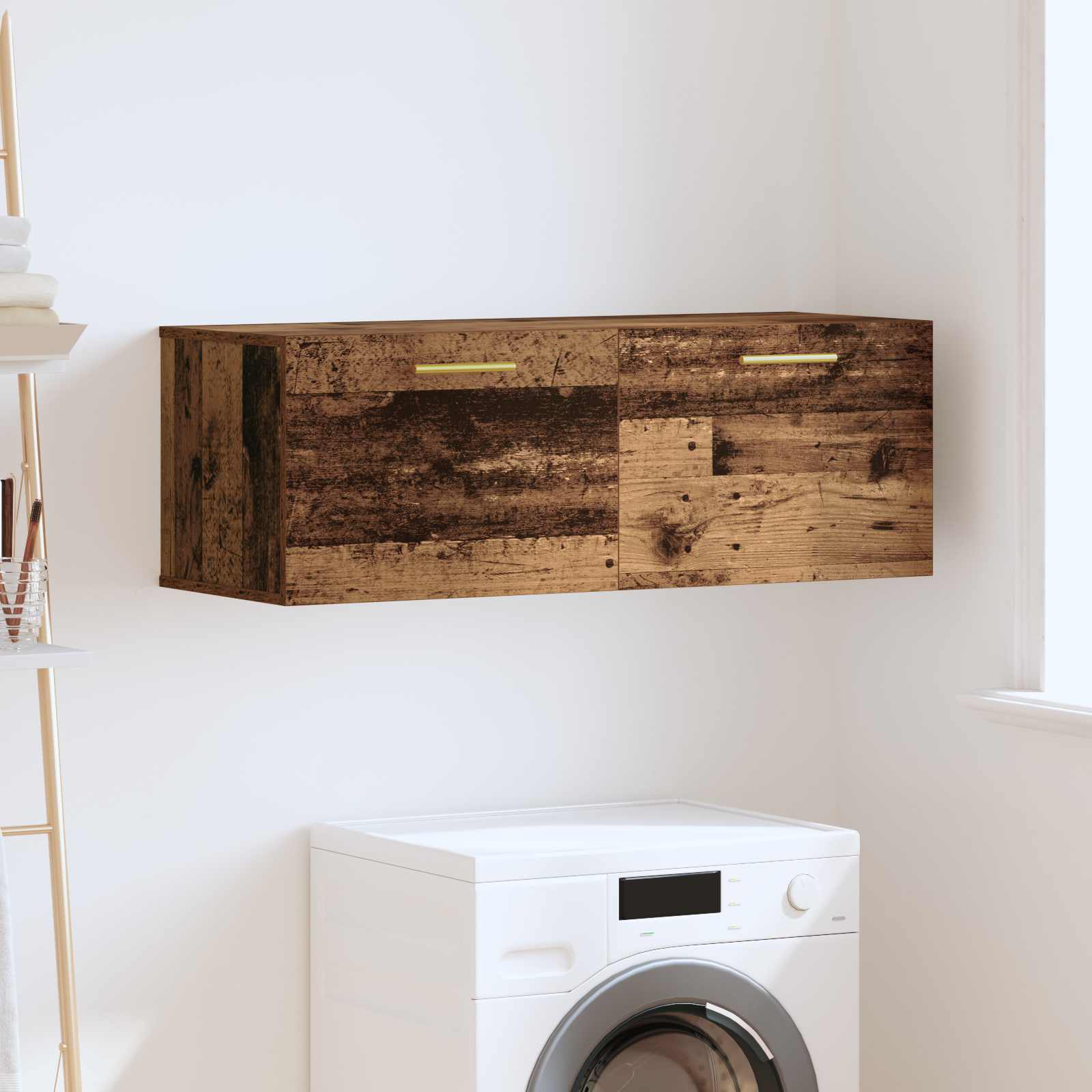 Wandschrank Altholz 100 x 36,5 x 35 cm Holzwerkstoff