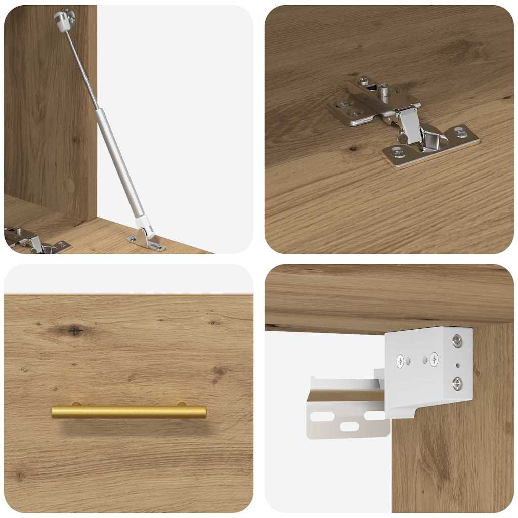Wandschrank Artisan-Eiche 100 x 36,5 x 35 cm Holzwerkstoff