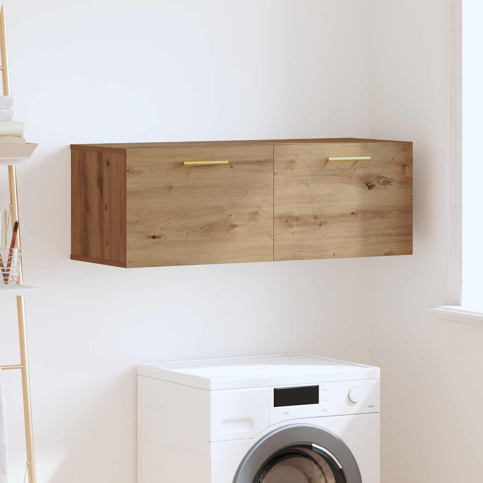 Wandschrank Artisan-Eiche 100 x 36,5 x 35 cm Holzwerkstoff