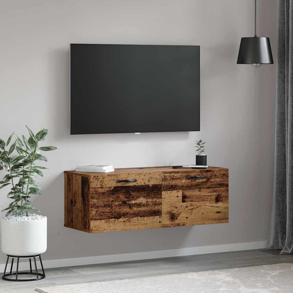 Wandschrank Altholz 100 x 36,5 x 35 cm Holzwerkstoff
