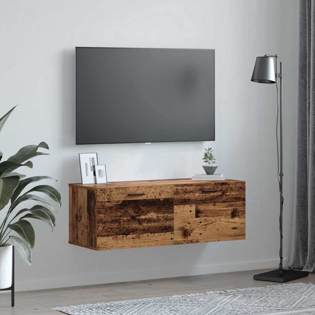 Wandschrank Altholz 100 x 36,5 x 35 cm Holzwerkstoff