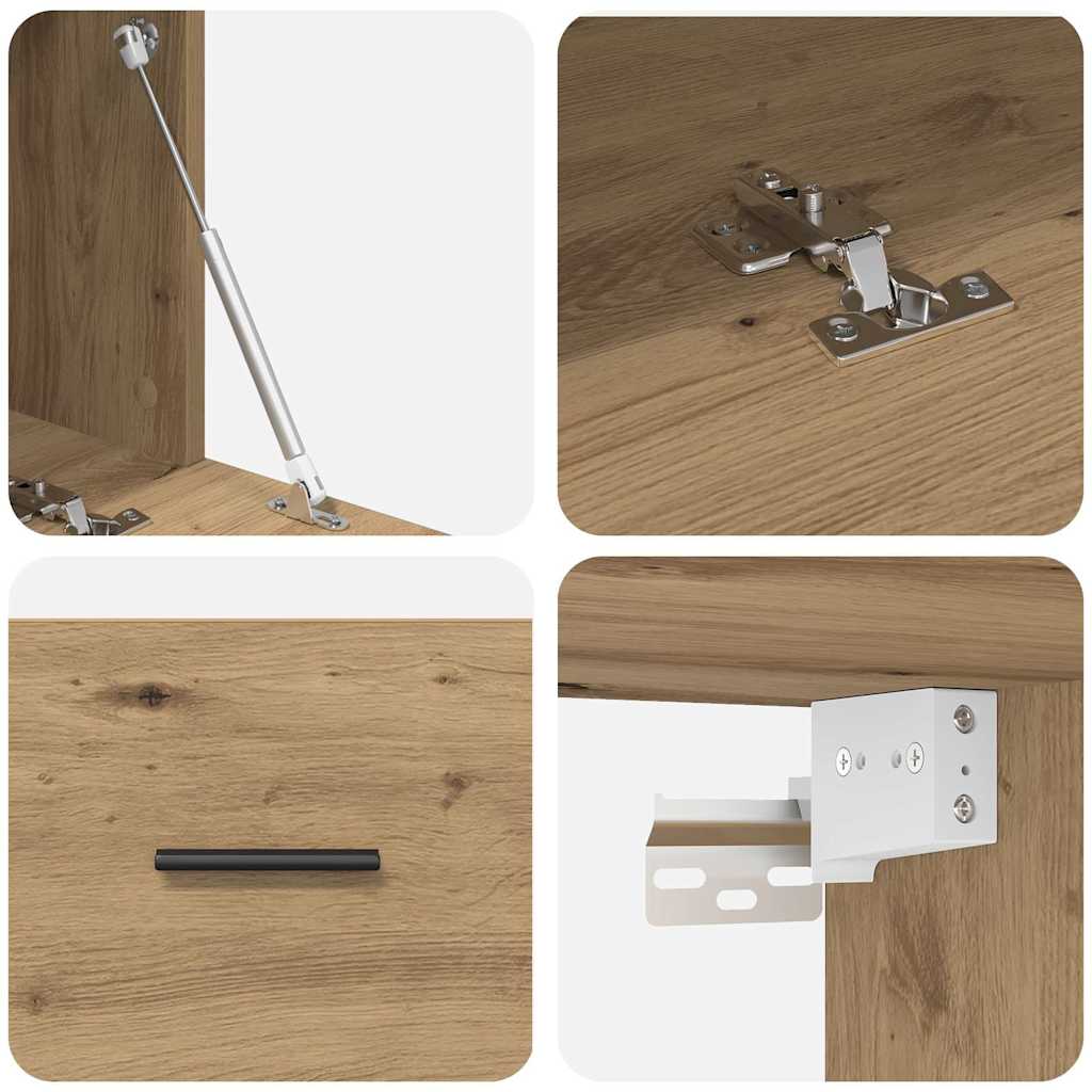 Wandschrank Artisan-Eiche 100 x 36,5 x 35 cm Holzwerkstoff