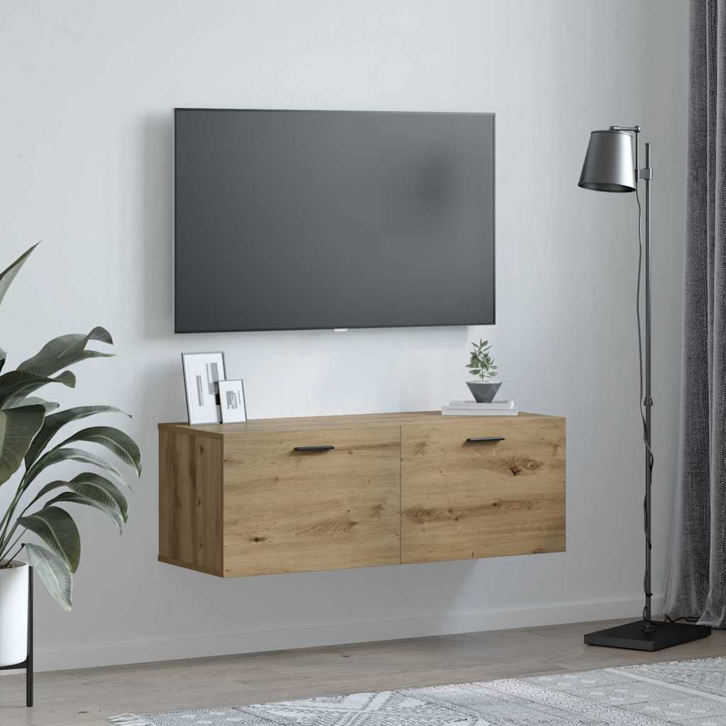 Wandschrank Artisan-Eiche 100 x 36,5 x 35 cm Holzwerkstoff