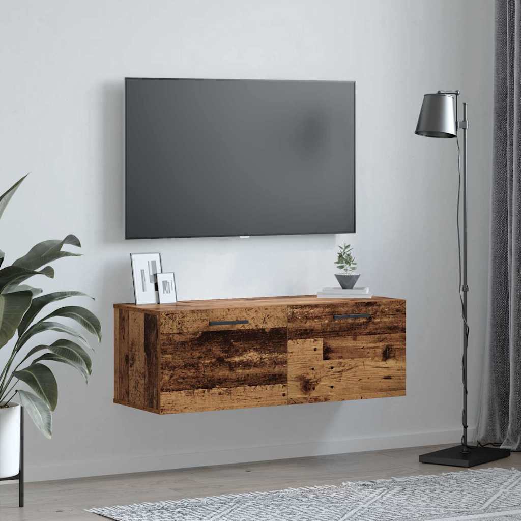 Wandschrank Altholz 100 x 36,5 x 35 cm Holzwerkstoff