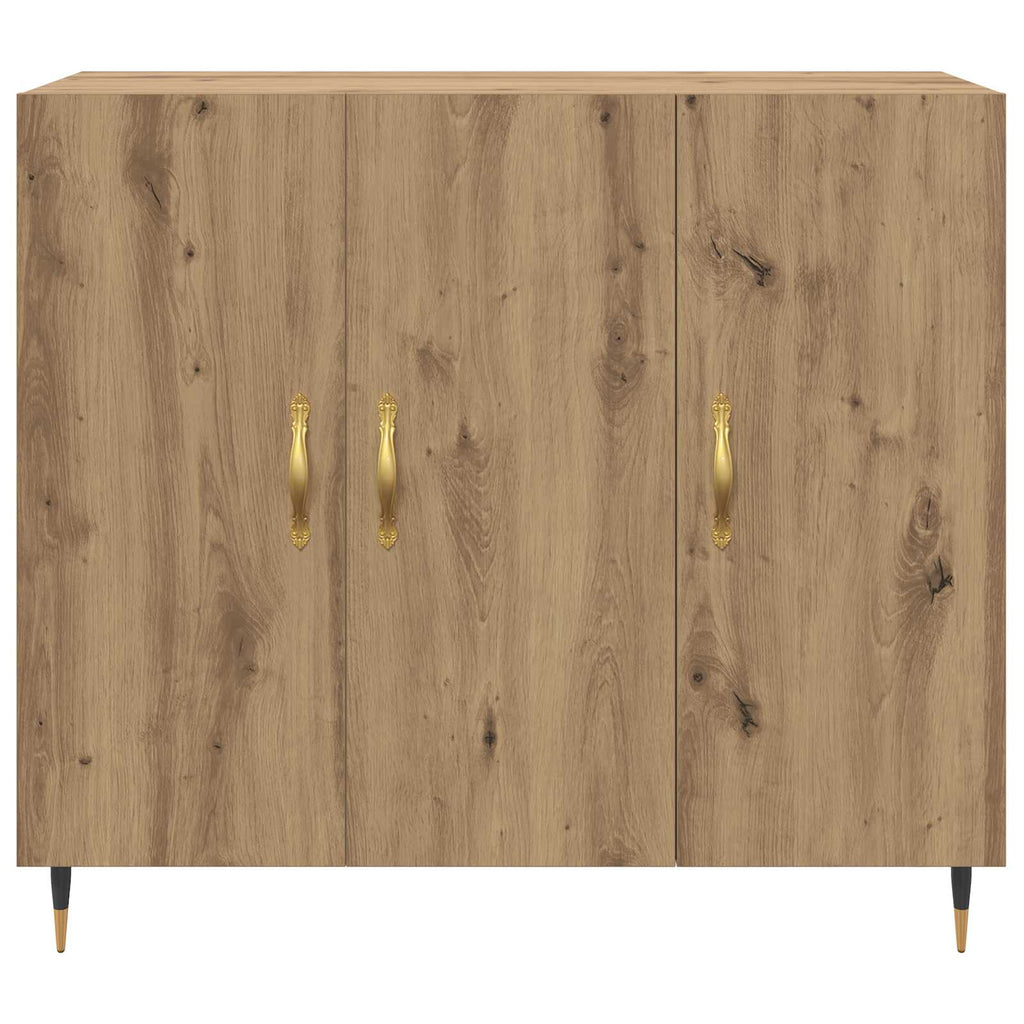 Sideboard Artisan-Eiche 90 x 34 x 80 cm Holzwerkstoff