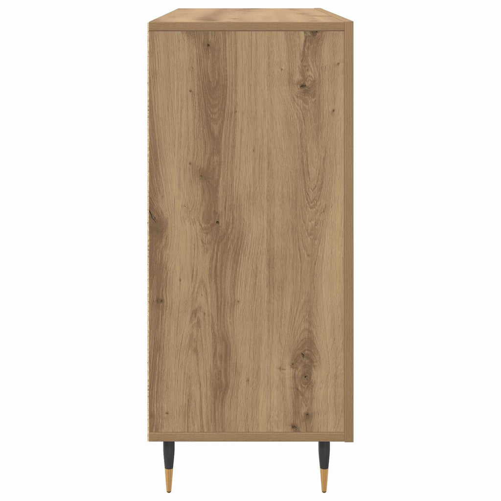 Sideboard Artisan-Eiche 90 x 34 x 80 cm Holzwerkstoff