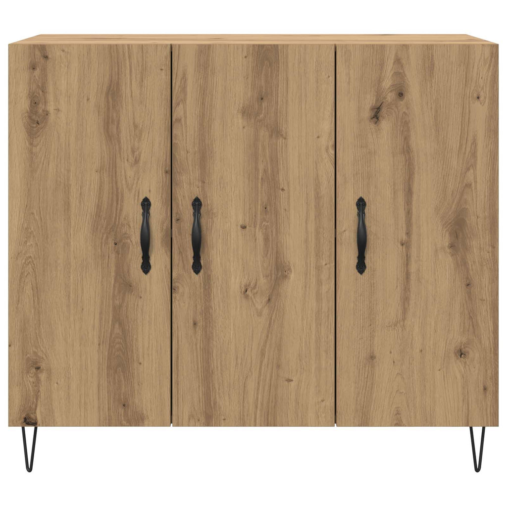 Sideboard Artisan-Eiche 90 x 32,5 x 80 cm Holzwerkstoff