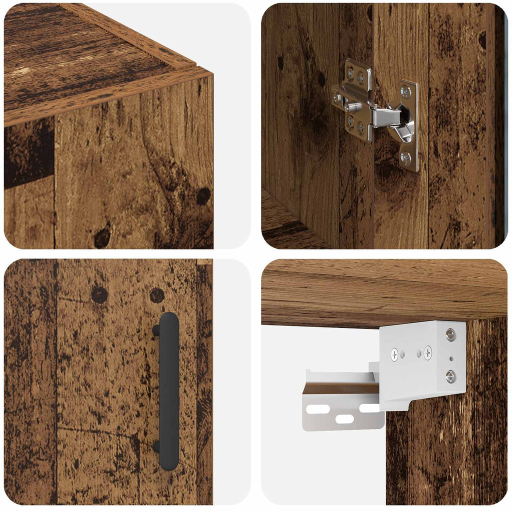 Sideboard Altholz 69,5 x 34 x 90 cm Holzwerkstoff