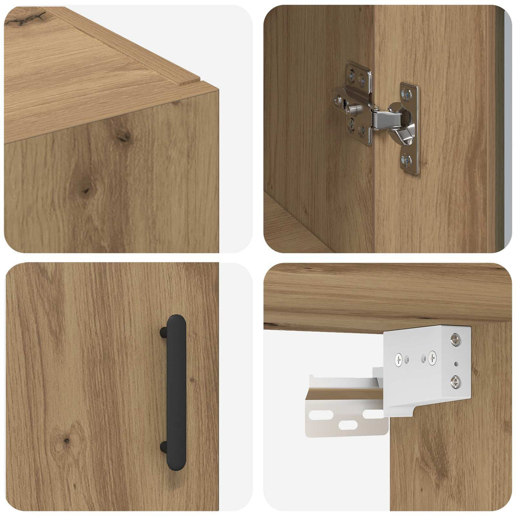 Sideboard Artisan-Eiche 69,5 x 34 x 90 cm Holzwerkstoff