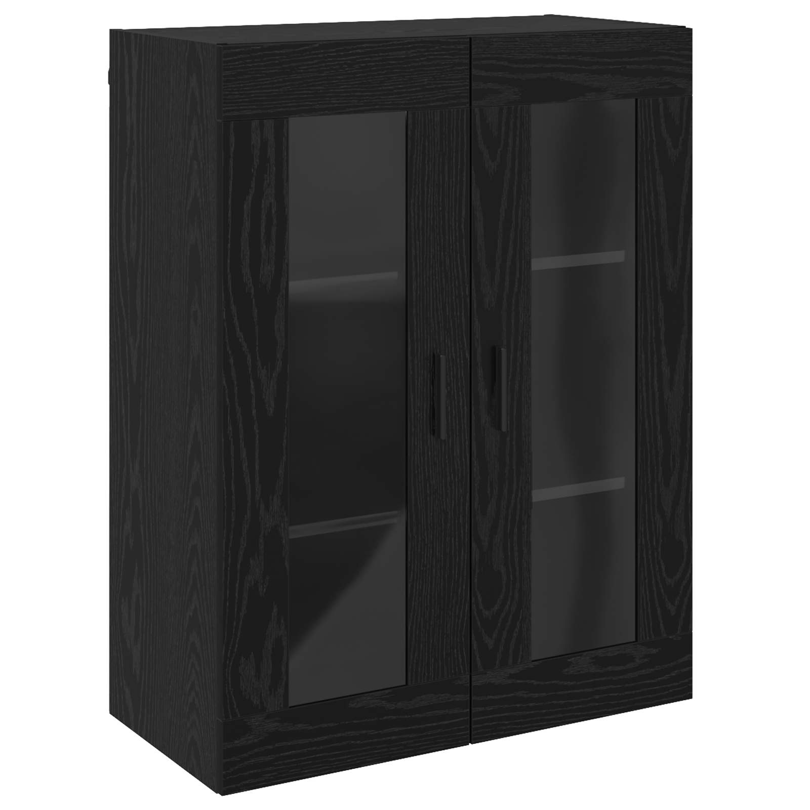 Wandschrank Schwarz 69,5 x 34 x 90 cm Holzwerkstoff