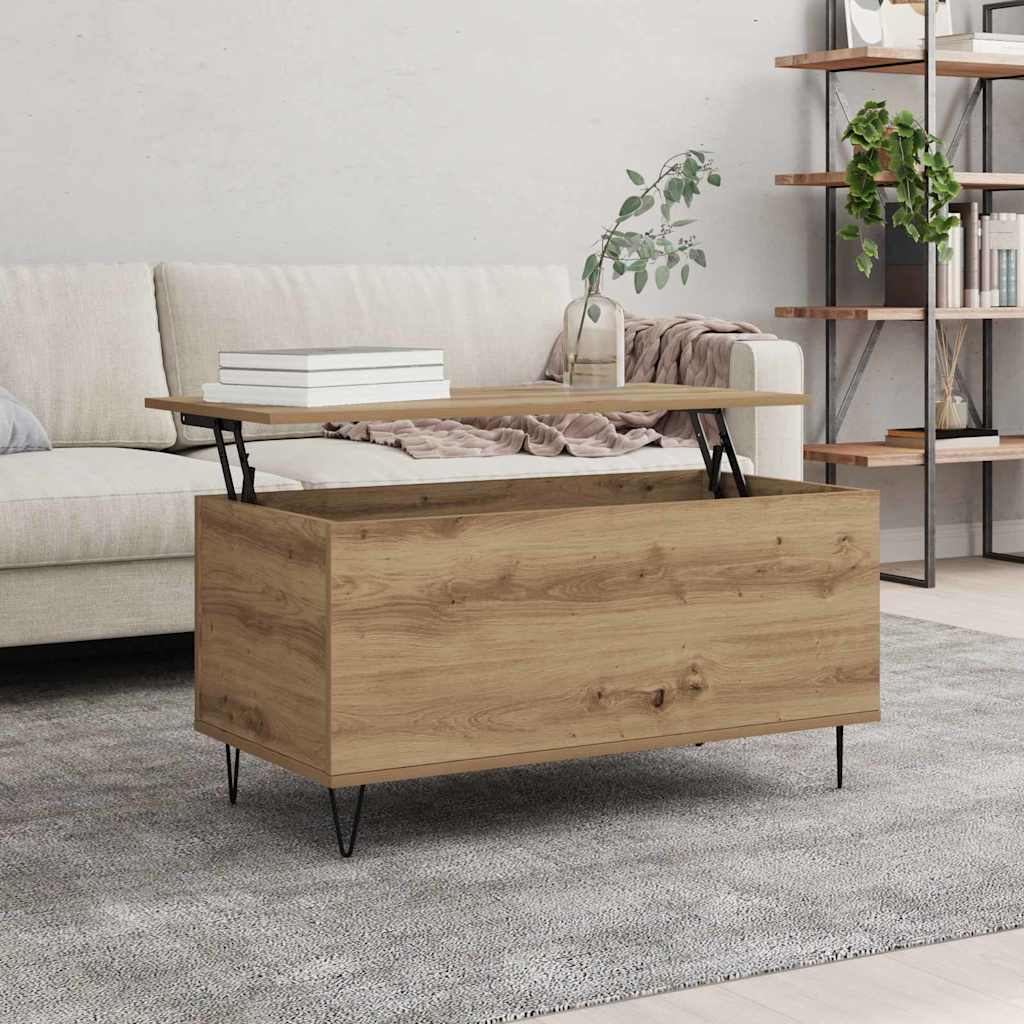 Couchtisch Artisan-Eiche 90 x 44.5 x 45 cm Holzwerkstoff
