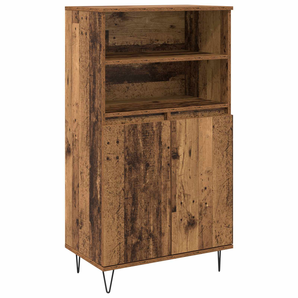 Hochboard Braun 60 x 36 x 110 cm Holzwerkstoff