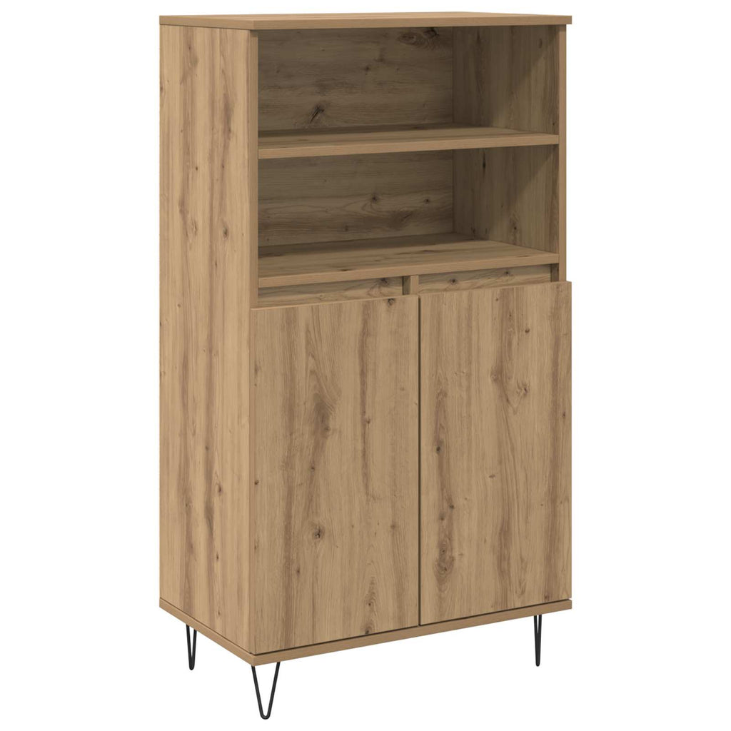 Hochboard Braun 60 x 36 x 110 cm Holzwerkstoff